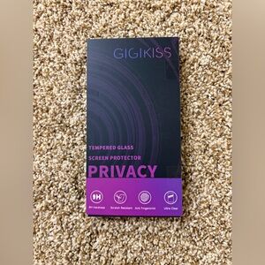 GIGIKISS Privacy Tempered Glass Screen Protector for iPhone 16 Plus